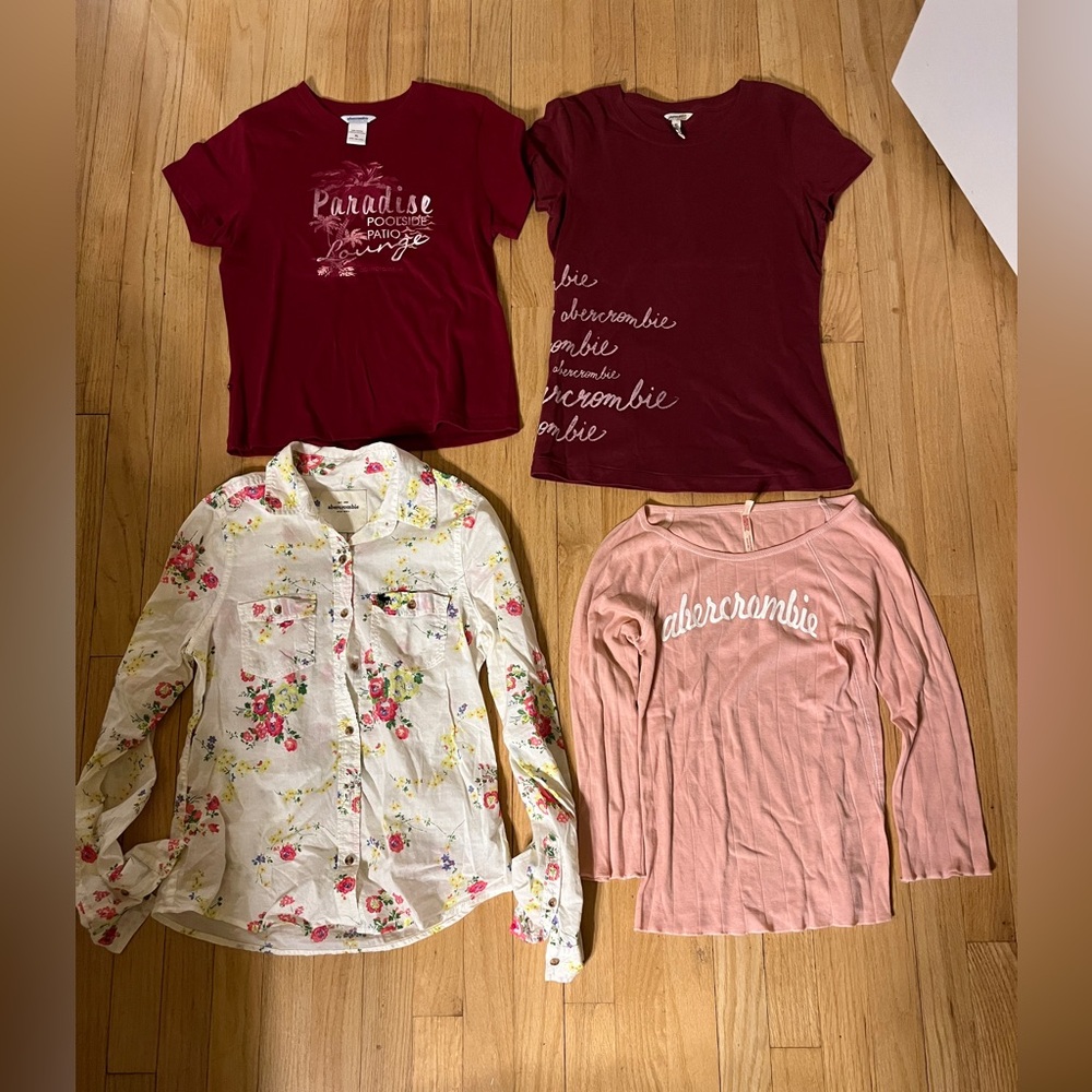 abercrombie  Kids XL girls vintage Y2K 4 shirt variety bundle